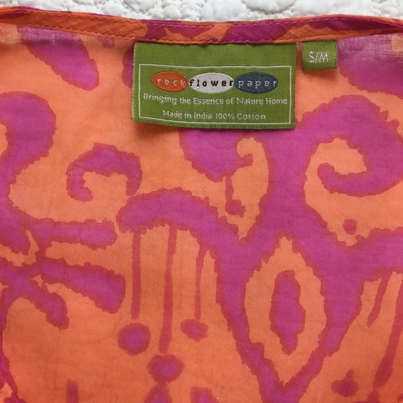 Rock Flower Paper Swimsuit Coverup Size S/M - Picture 6 of 7